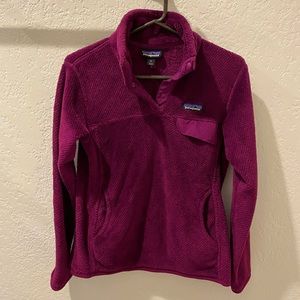 Patagonia Re-Tool Snap-T® Fleece Pullover - Women's Medium - Plum/Purple